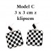 Kolczyki z motywem szachownicy (A-149)